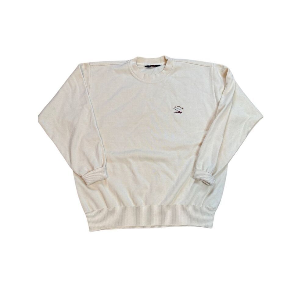 Vintage Paul & Shark Yachting Wool Knot Cream Sweater Large